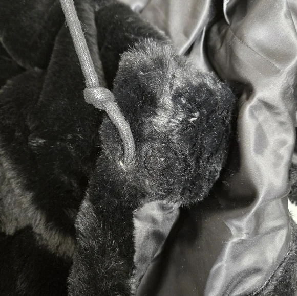 Black Faux Fur Jacket for Men - Picture 6 of 11